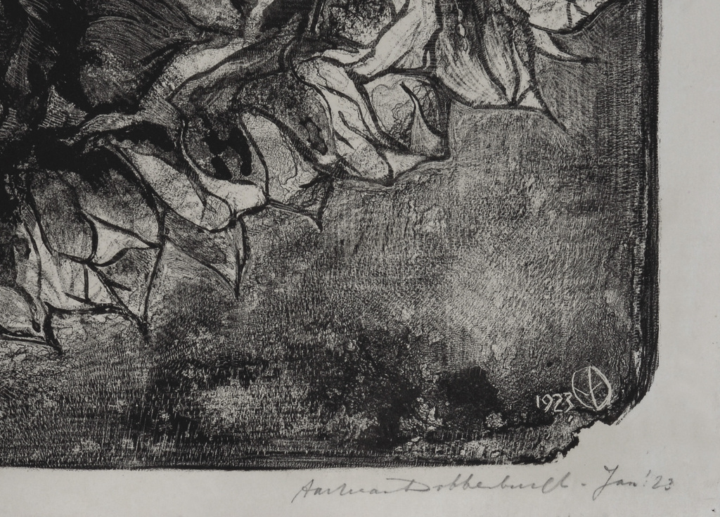 Aart van Dobbenburgh: Litho – Zonnebloemen - 1923 kopen? Bied vanaf 35!