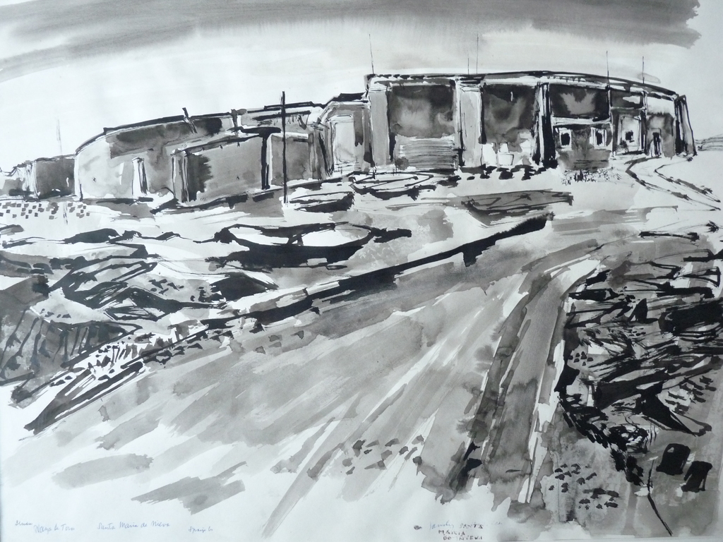 JAN VAN HEEL    OOST-INDISCHE PENTEKENING    SPANJE  1960 verkocht voor € 125!