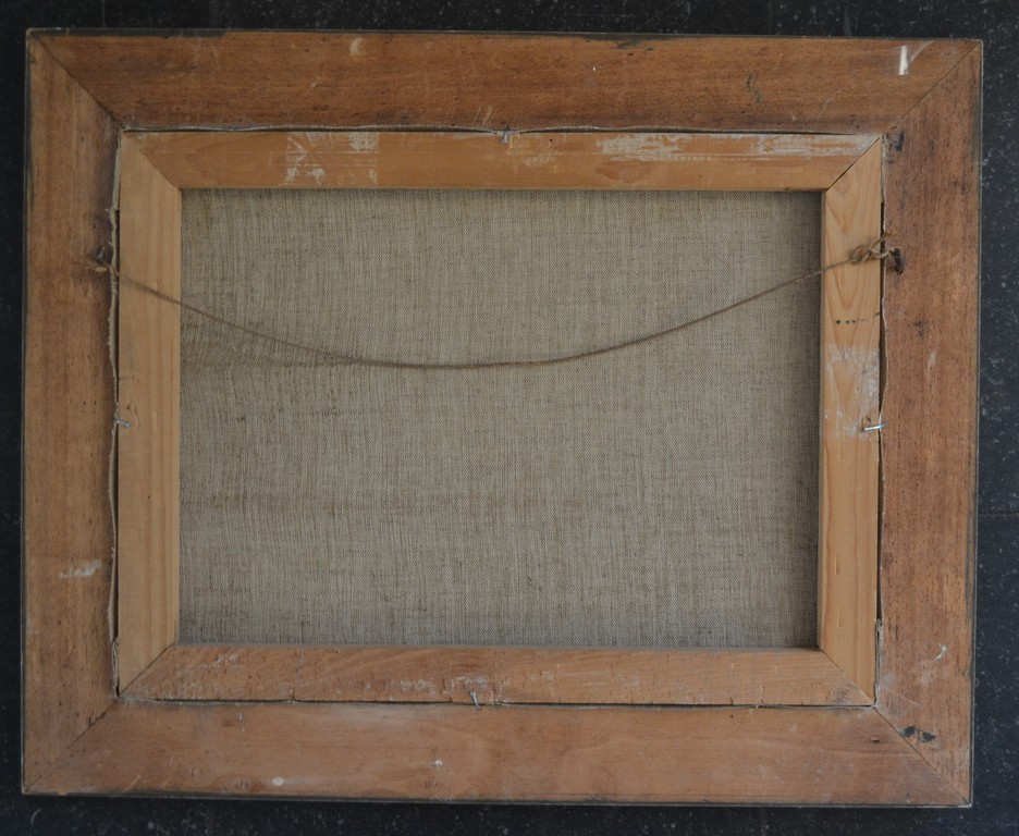 Ongesigneerd: olieverf op doek, ezeltje rijden langs het strand kopen? Bied vanaf 1!