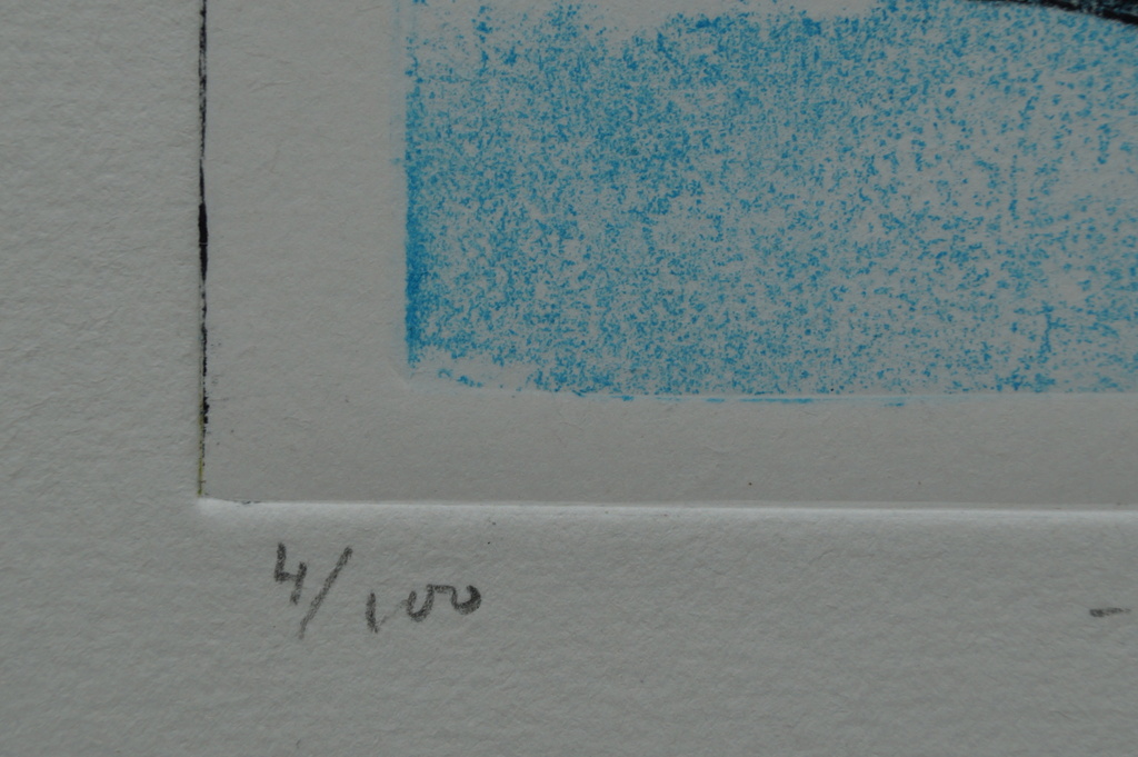 Gerart Kamphuis - gesigneerde zeefdruk - Vliegend hert - 100 ex. kopen? Bied vanaf 1!