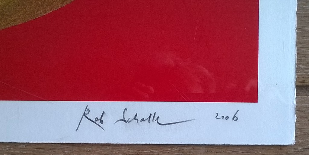 Laatste keer: Rob Scholte, zeefdruk 'Waarover zal ik zingen' kopen? Bied vanaf 110!