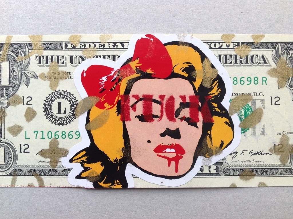 DEATH NYCgraffiti pop art biljetMonroe Y F verkauft! Den Auktionserlös anzeigen. Artpeers.de