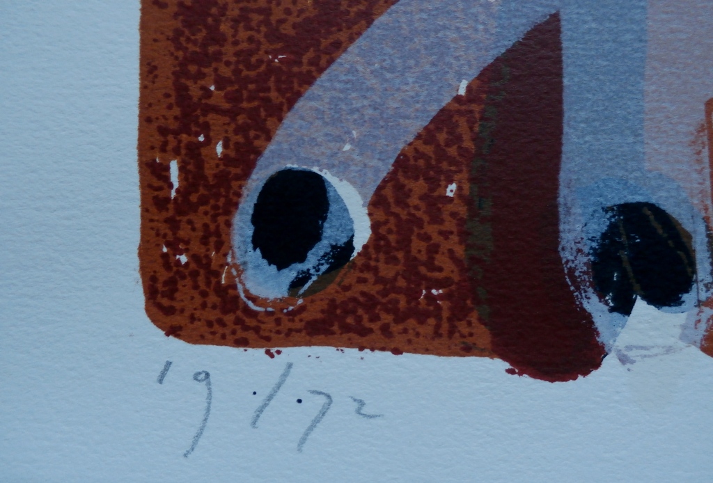 Piet Warffemius, zeefdruk: Compositie 3, handgesigneerd kopen? Bied vanaf 85!
