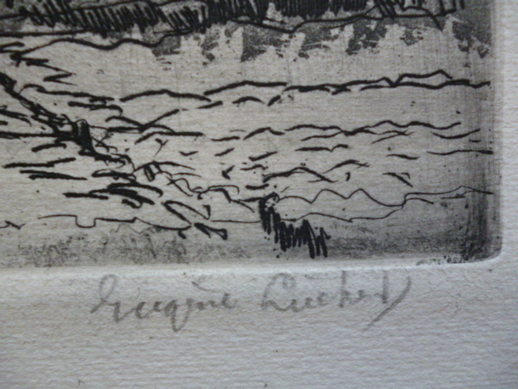 Eugene Lucker - ets - De Sint Lievensmonstertoren te Zierikzee kopen? Bied vanaf 60!