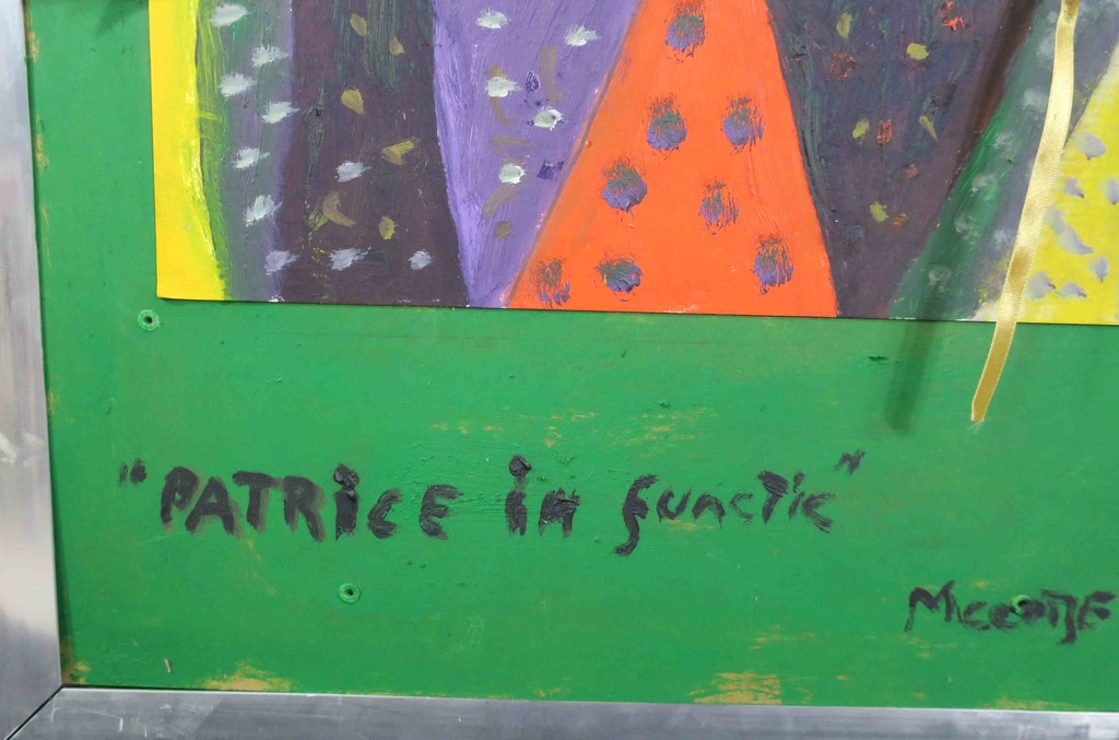 Meertje Kaal: Acryl en Krijt met lint en strik, Patrice in functie - Ingelijst kopen? Bied vanaf 1!