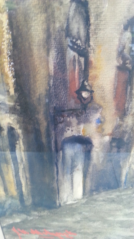 Roger Hebbelinck, Brugge, Originele aquarel! kopen? Bied vanaf 89!