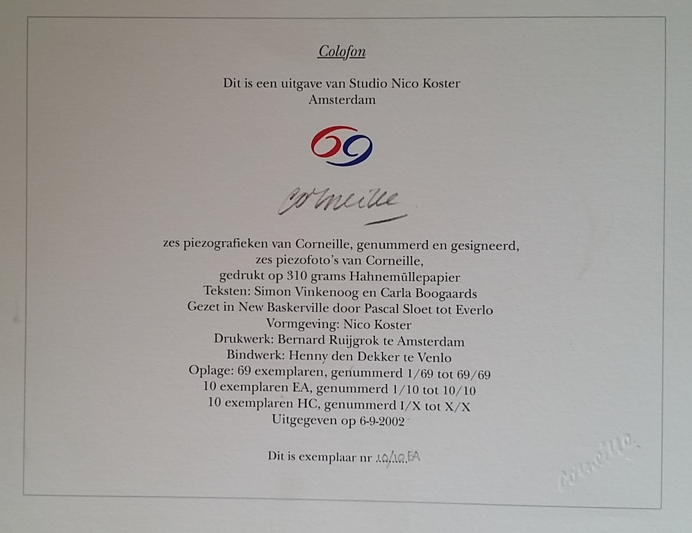 Corneille 2002 ZEER beperkte oplage Lihto  kopen? Bied vanaf 125!