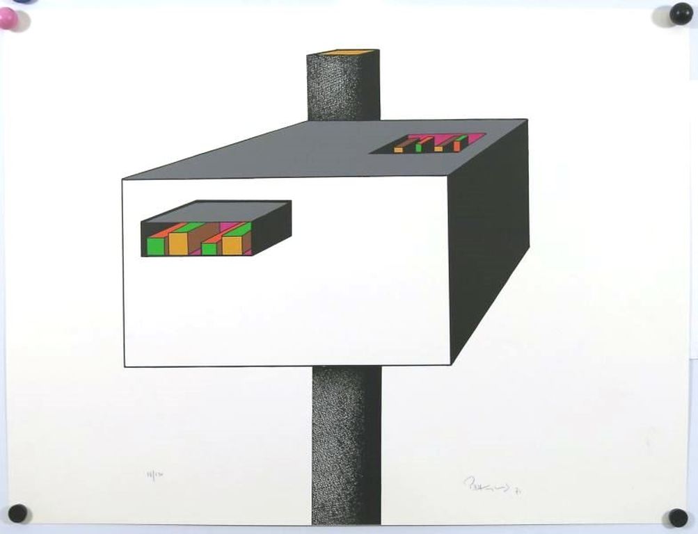 Onbekend gesigneerd: Zeefdruk, Toren kopen? Bied vanaf 1!