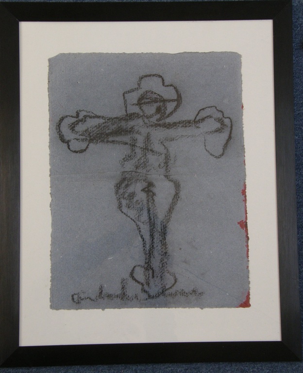 Anton Heyboer: houtskool op geschepte jeans verkocht voor € 110!