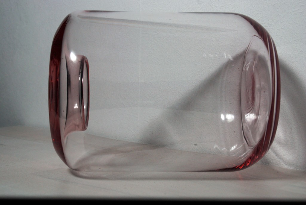 A.D. Copier, glasblaaskunst, cilindervaas kopen? Bied vanaf 35!