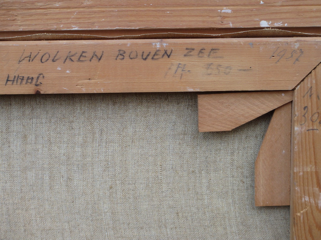 Han Krug, Wolken boven zee, Olieverf op doek kopen? Bied vanaf 85!