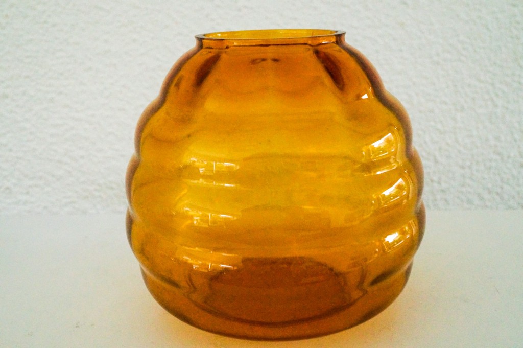 A.D. Copier amberkleurige Flora vaas kopen? Bied vanaf 25!