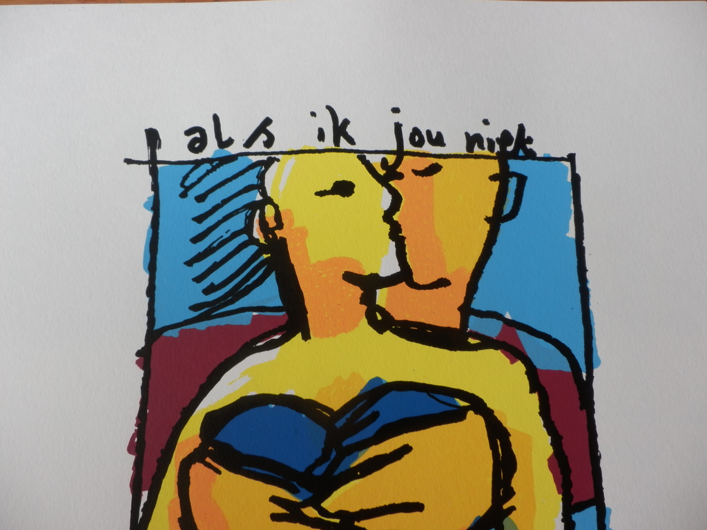 HERMAN BROOD, Gelimiteerde en HANDGESIGNEERDE  Zeefdruk ALS IK JOU NIET HAD kopen? Bied vanaf 175!