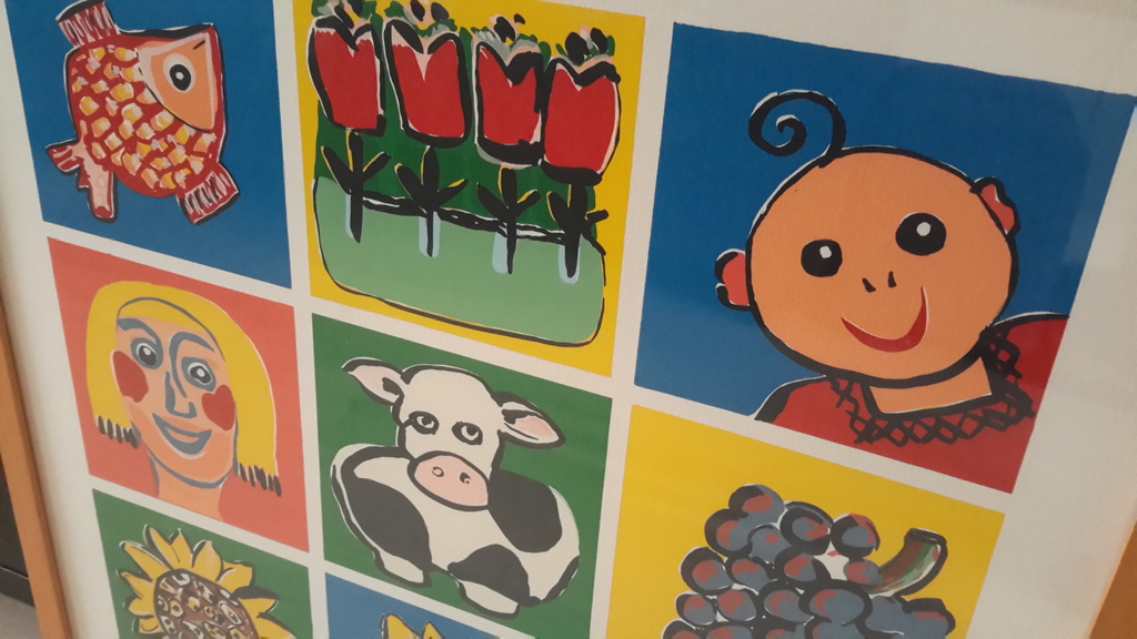 Lindy de Jong, zeefdruk in lijst kopen? Bied vanaf 35!