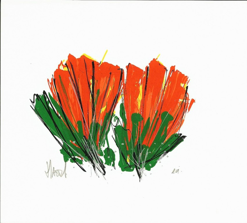 Zeefdruk van Ad van Hassel - Rode tulpen kopen? Bied vanaf 1!