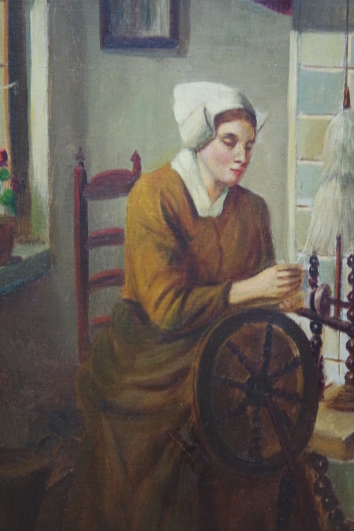 Hendrikus J.F. van Langen (1874-1964) - olieverf op doek - genre kopen? Bied vanaf 85!