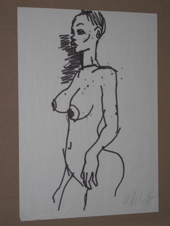 Peter Klashorst (1957). Twee originele tekeningen in stift. kopen? Bied vanaf 69!