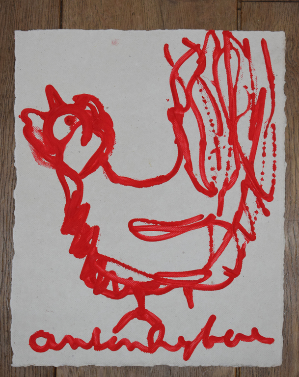 Anton Heyboer -Tube kip verkocht voor € 250!