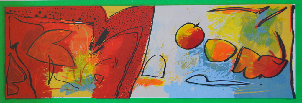 Pieter Vermeulen passievruchten zeefdruk verkocht voor € 75!