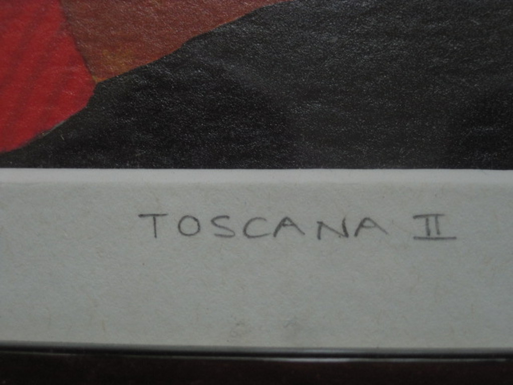 karakteristieke zeefdruk van Ronald Boonacker 1955- "Toscana II" handgesigneerd kopen? Bied vanaf 1!