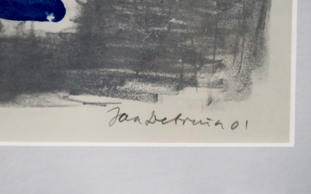 Jan de Bruin: Litho, Verlichte man - Ingelijst kopen? Bied vanaf 1!