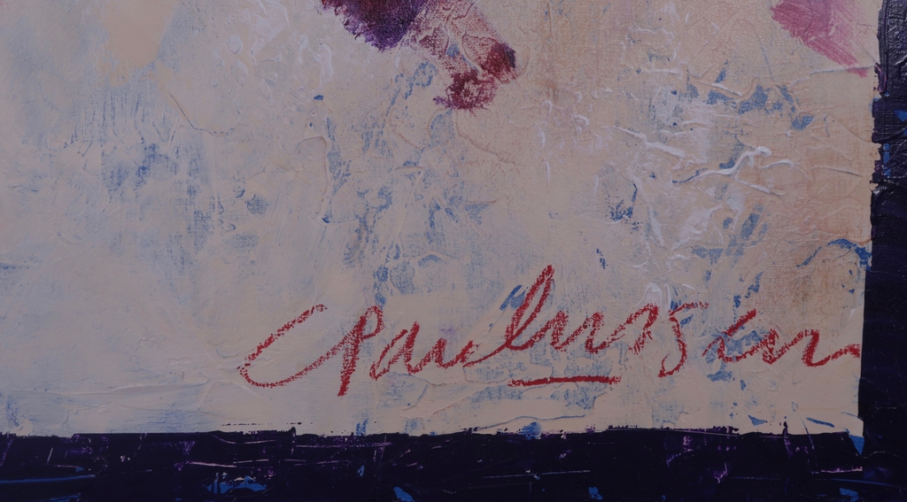 Carolina Paulussen: Acryl op doek, Rozen I (Zeer groot) kopen? Bied vanaf 200!