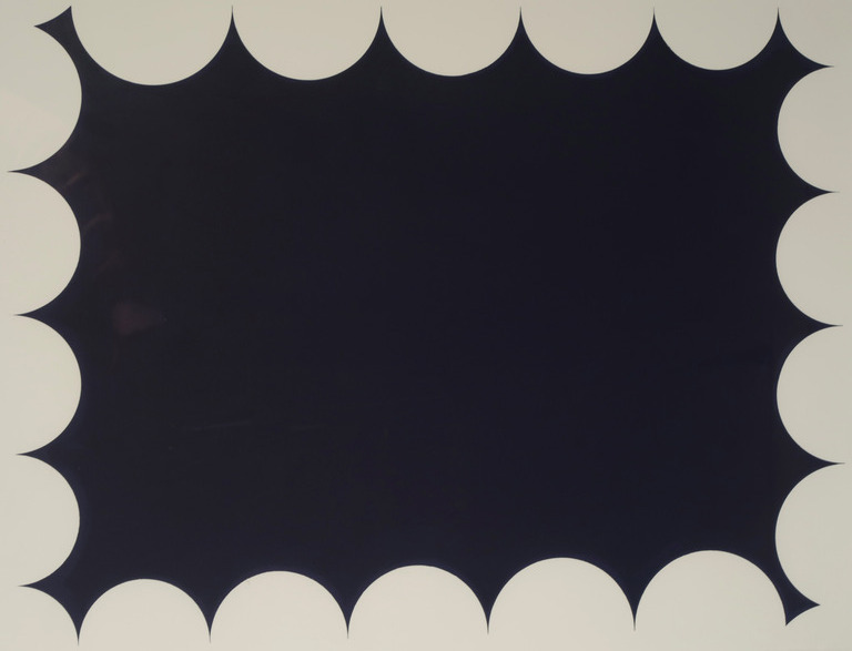 Johan van Oord: Zeefdruk, Zonder titel - Ingelijst verkocht voor € 50!