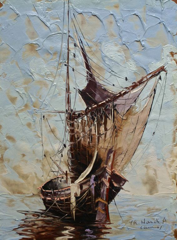 "Zeilboot op volle Zee". kopen? Bied vanaf 1!