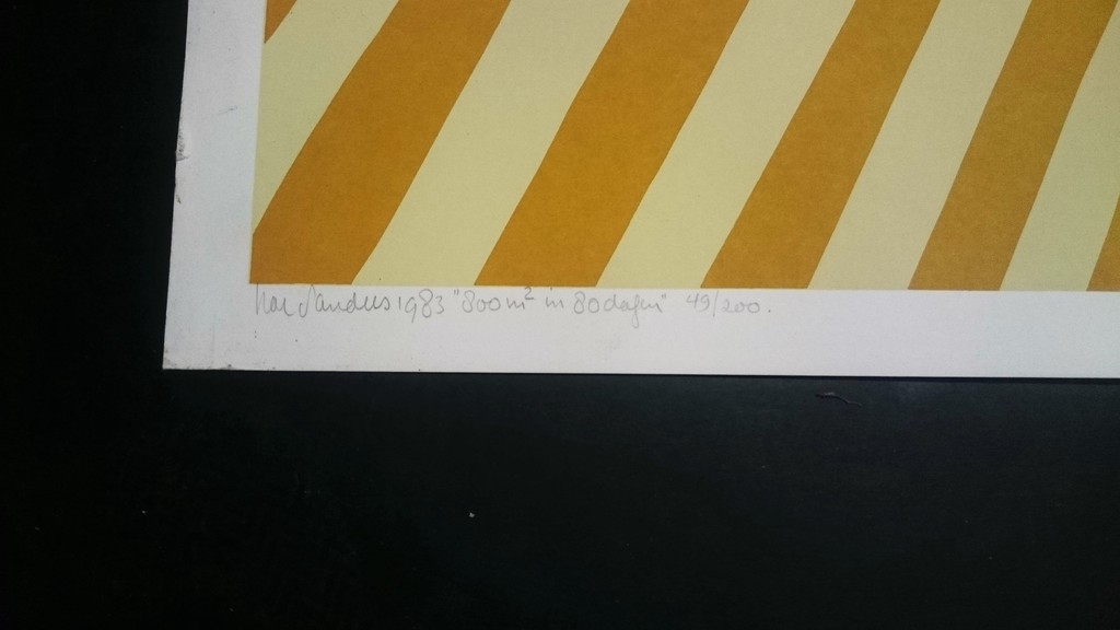 Har Sanders, zeefdruk, 800m2 in 80 dagen kopen? Bied vanaf 30!