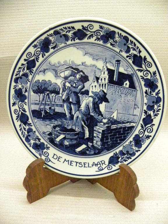 Royal Goedewagen Blue Delft wandbord "De Metselaar" kopen? Bied vanaf 1!