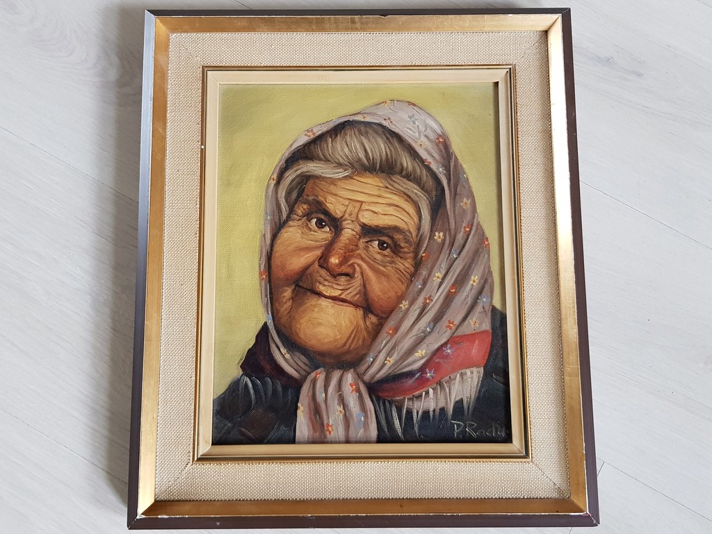 Oud Vrouwtje - Olieverf op doek - Gesigneerd kopen? Bied vanaf 1!