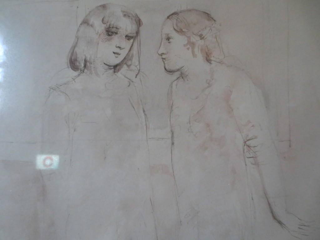 Theo Daamen, Aquarelle, 'Op Straat I', 1977. kopen? Bied vanaf 100!