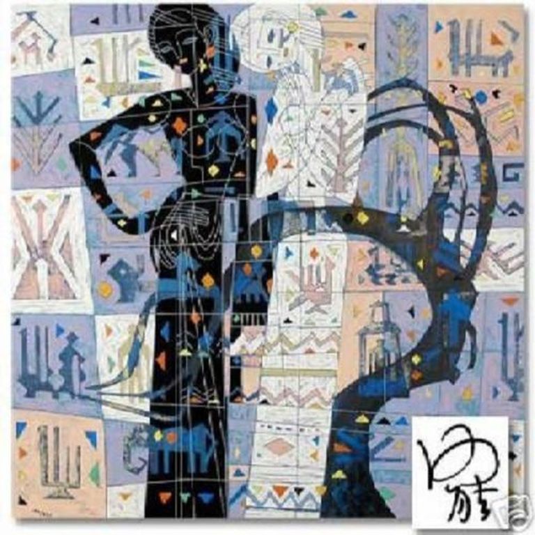 He Neng, serigrafie, "Two Sisters", handgesigneerd, met C.O.A. kopen? Bied vanaf 280!