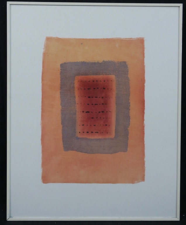 Gerrit Veenhuizen: Tempera op stof, Z.T.II  - Ingelijst kopen? Bied vanaf 40!