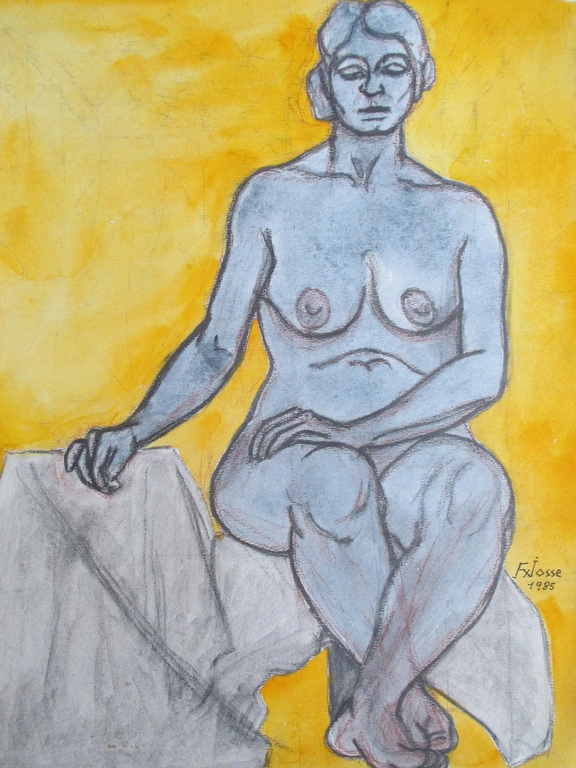 Francois Xavier Josse - F.X Josse, Naakt, gemengde techniek 1985 kopen? Bied vanaf 35!