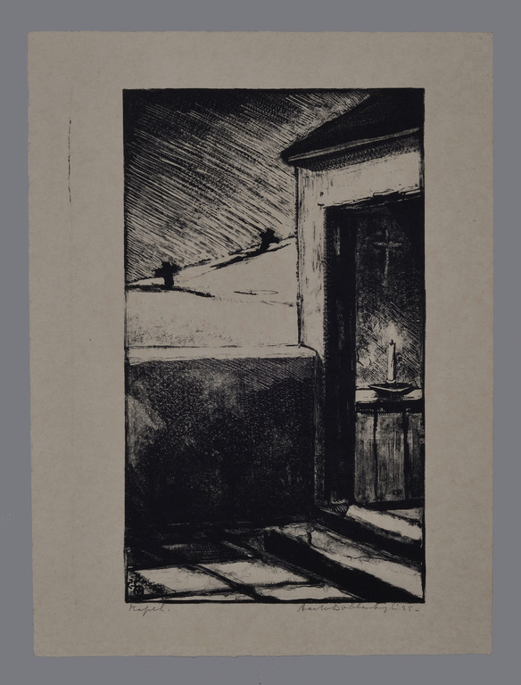 Aart van Dobbenburgh: Litho - Kapel - 1925 kopen? Bied vanaf 30!