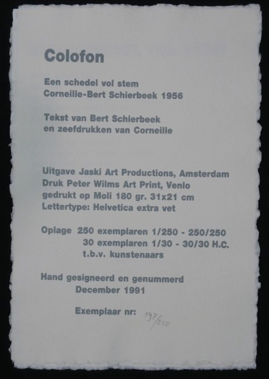 Corneille: Map met gedichten van Bert Schierbeek, Een schedel vol stem kopen? Bied vanaf 1!