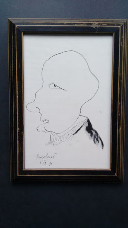 LUCEBERT tekening uit 1971, gesigneerd en gedateerd, ingelijst, CoBrA kopen? Bied vanaf 525!