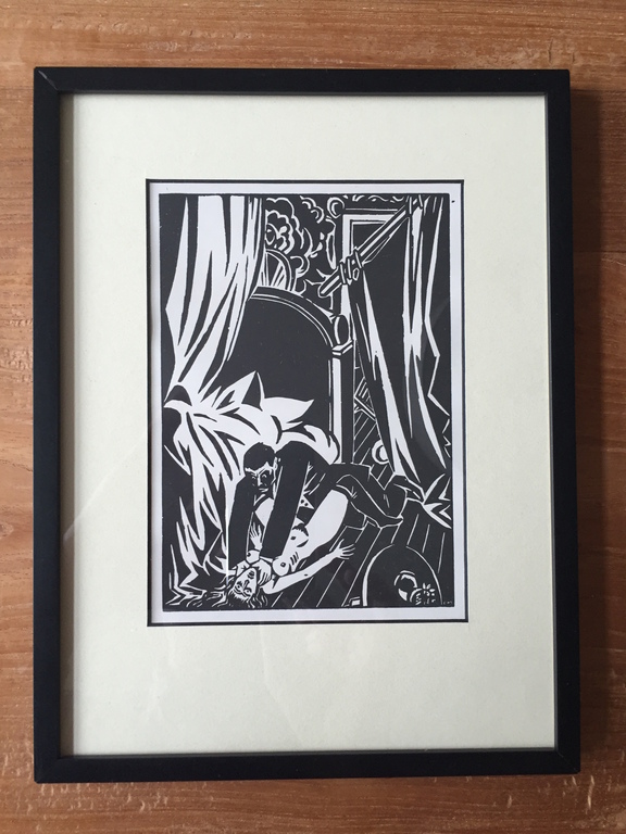 Frans Masereel, houtsnede uit "La Ville" 1928 verkocht voor € 50!