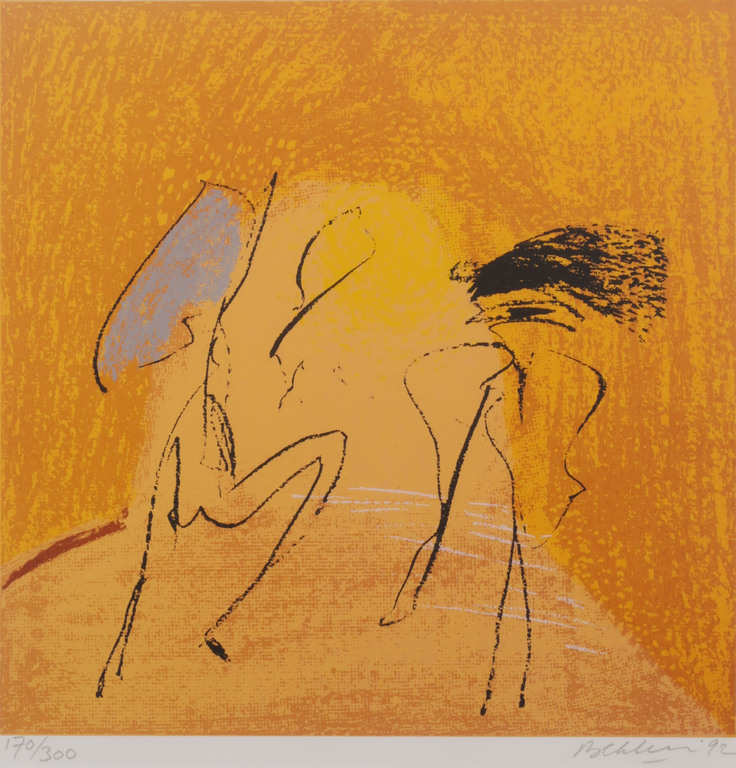 Jules Bekker: Zeefdruk, Z.T. - Ingelijst kopen? Bied vanaf 1!