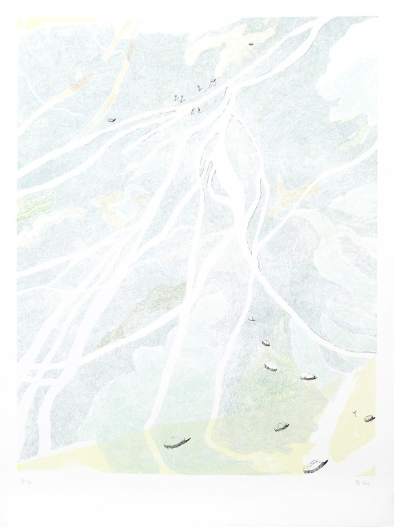 Sandra Kruisbrink - zeefdruk - Ulaanbataar verkocht voor € 225!