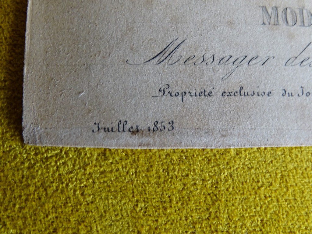 Ingekleurde gravure, Mode de Paris, 1853 kopen? Bied vanaf 1!