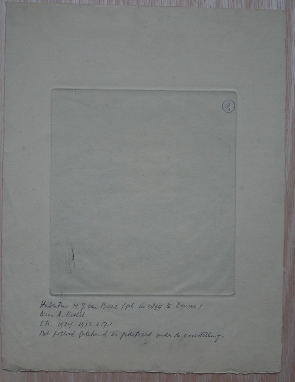 Huub van Baar - ets naar A. Rethel - 1924 - gesigneerd kopen? Bied vanaf 1!