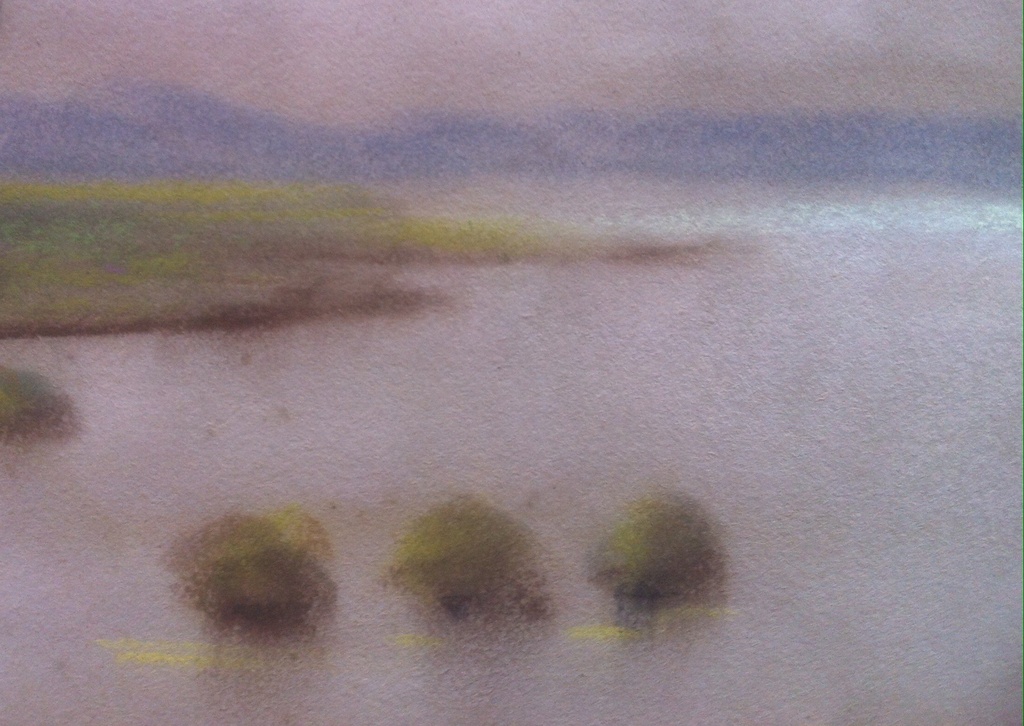 Johan Bakker, Pastelkrijt, landschap, Groninger Ploeg kopen? Bied vanaf 25!