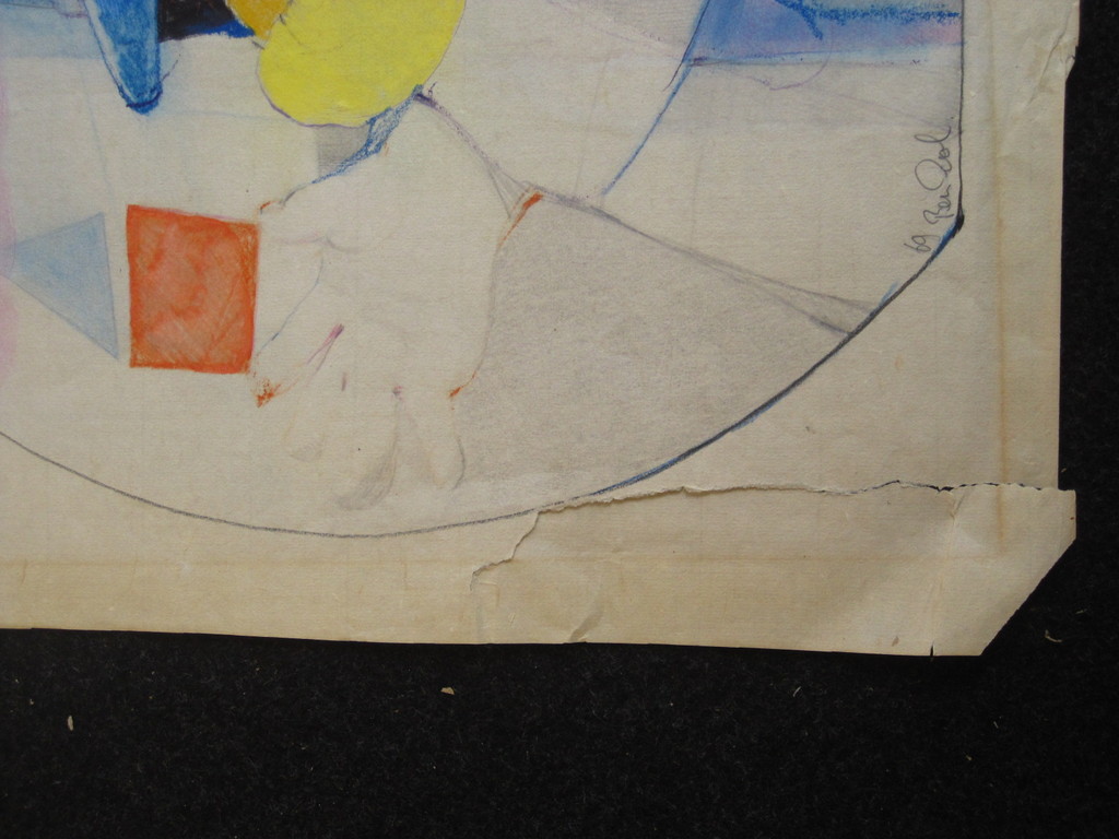 Grote Gesigneerde Aquarel " Knuffelvarken " Dordrecht Rein Dool (1933-) kopen? Bied vanaf 1!
