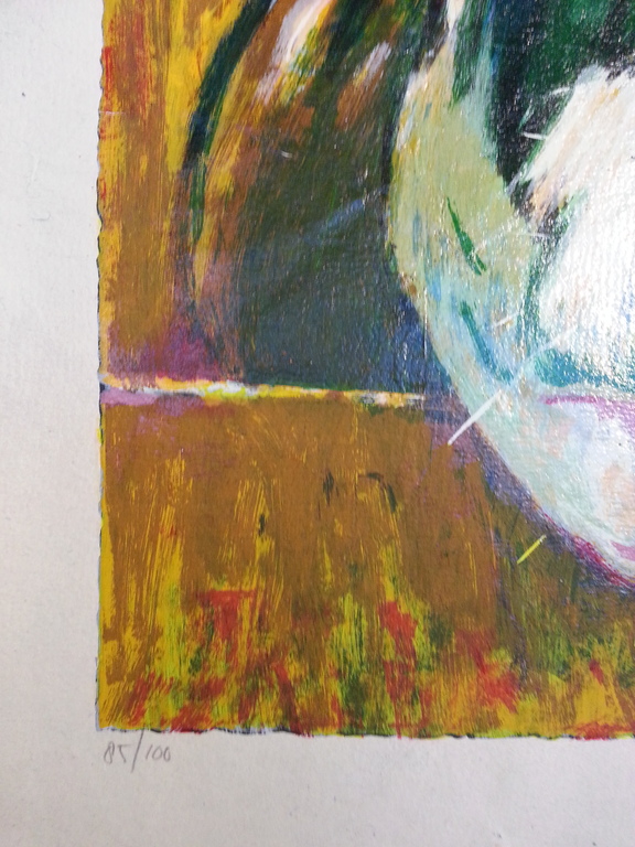 Theo Onnes, zeefdruk op handgeschept papier, titel: " Ida " kopen? Bied vanaf 50!