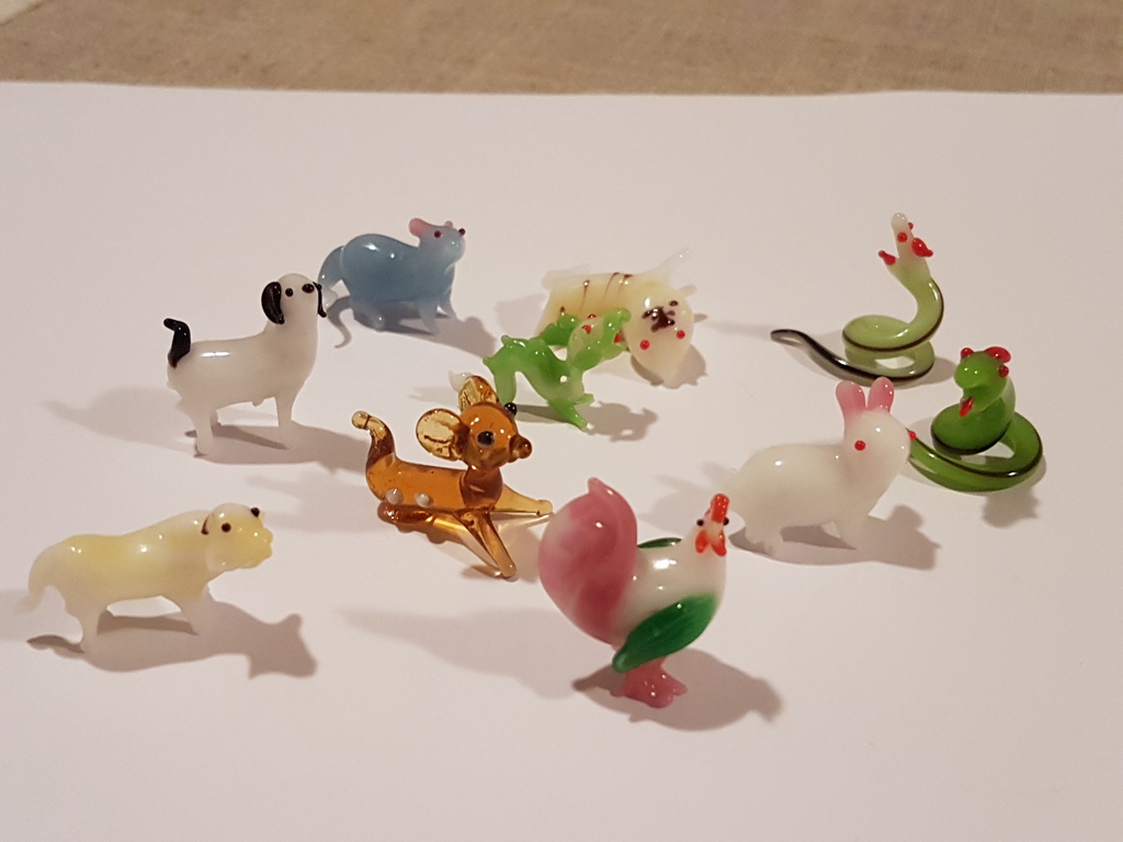 Murano glas 10 dieren miniature anni 55/60 kopen? Bied vanaf 2!