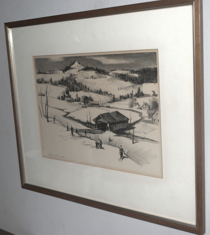 Skieërs in New England - litho kopen? Bied vanaf 30!