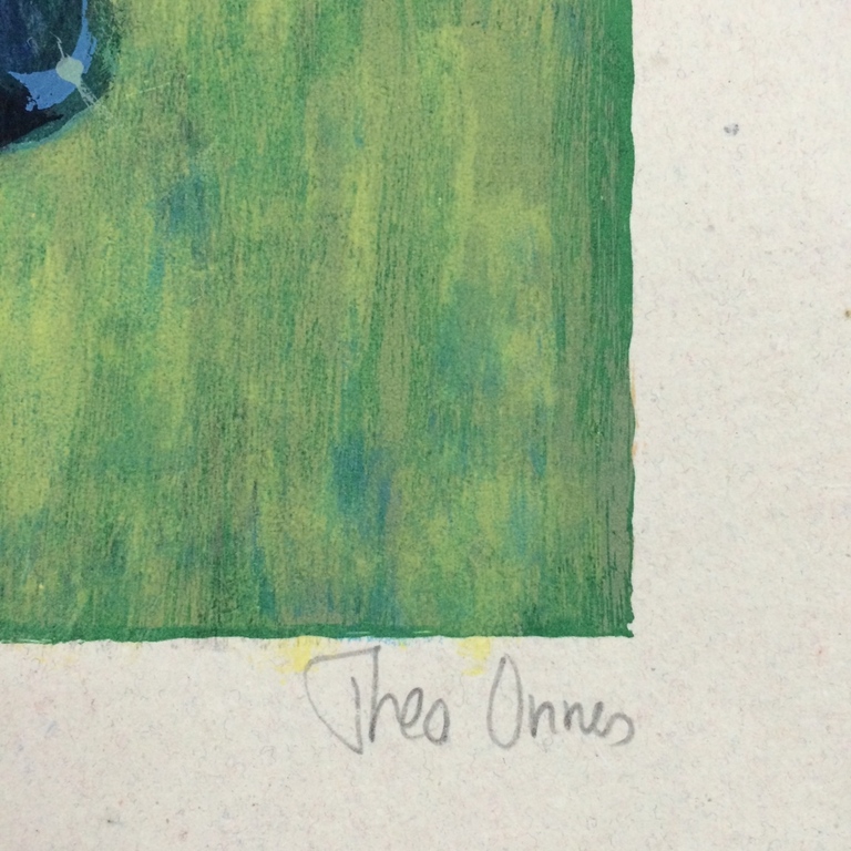 Theo Onnes: zeefdruk " Roos " kopen? Bied vanaf 50!