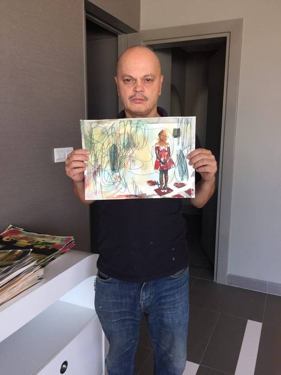 Peter Klashorst - gemengde techniek op aquarel papier - Asian teen kopen? Bied vanaf 65!